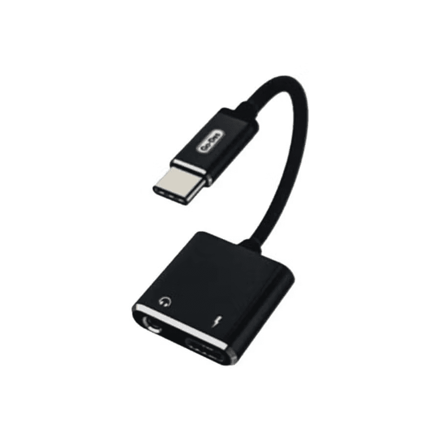 مبدل 2 در 1 Type-C به AUX و شارژ گو-دس مدل Go-Des GD-UC015 USB-C Audio & Charging Adapter