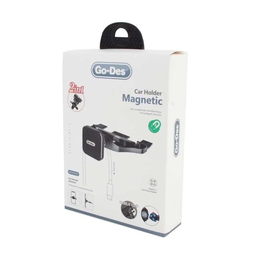 هولدر مغناطیسی خودرو گو-دس مدل Go-Des GD-HD735 2in1 — تصویر ۱۲