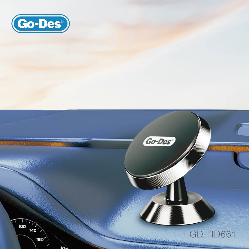 پایه نگهدارنده مغناطیسی گوشی موبایل گو-دس مدل Go-Des GD-HD661 مناسب داشبورد خودرو با چرخش 360 درجه — تصویر ۶