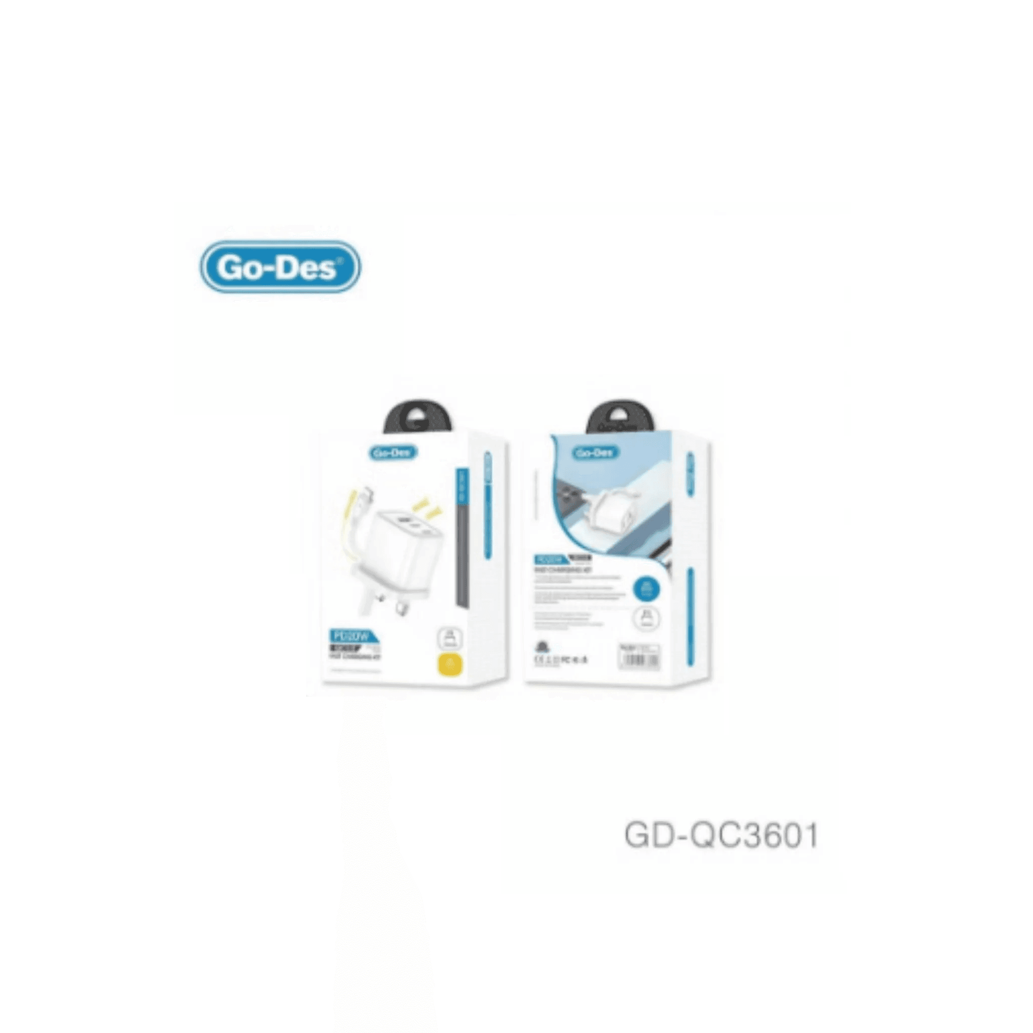 کیت شارژر فست شارژ گو-دس مدل Go Des GD-QC3601 PD20W QC3.0 به همراه کابل — تصویر ۶