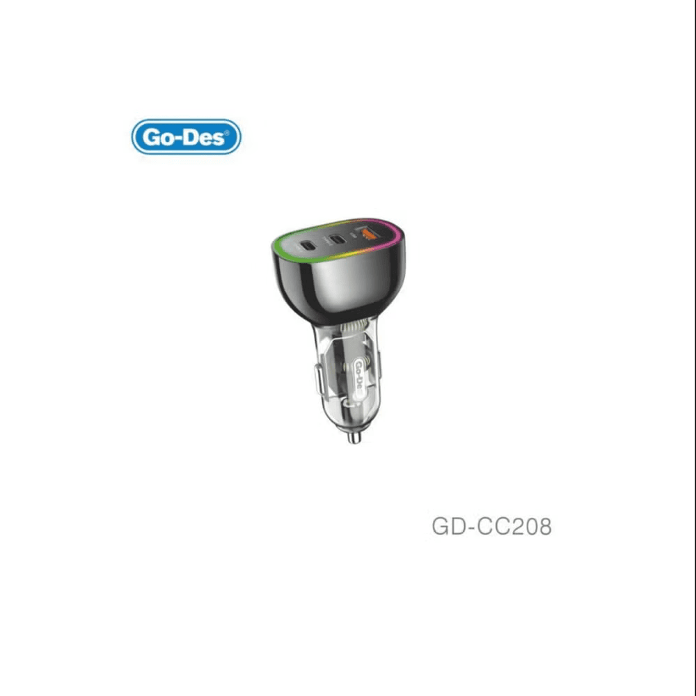 شارژر فندکی سوپر فست شارژ گو-دس مدل Go-Des GD-CC208 توان 68 وات — تصویر ۴