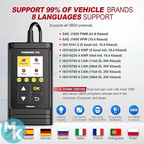 دیاگ خودرو برند THINKCAR مدل THINKOBD 100 — تصویر ۳