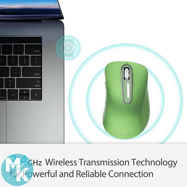 ماوس بی‌سیم 2.4G برند memzuoix مدل WM-697 — تصویر ۳