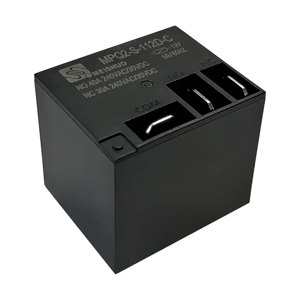 رله فیش خور کولری 12 ولت 40 آمپر مارک MEISHUO کد MPQ2-S-112D-C