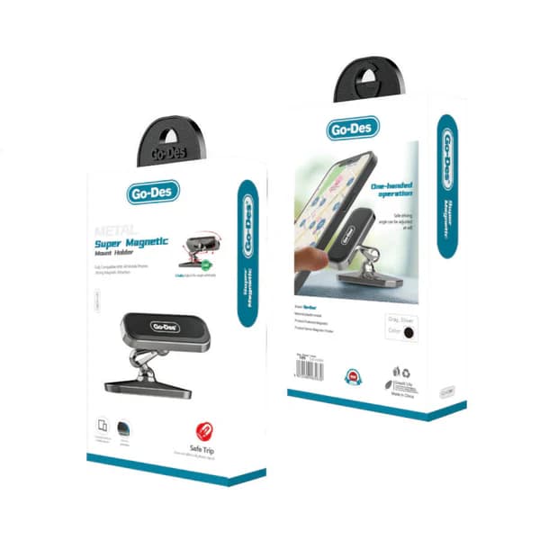 هولدر مغناطیسی Go Des GD-HD901 | پایه چسبی 3M با چرخش 360 دو محوره — تصویر ۳