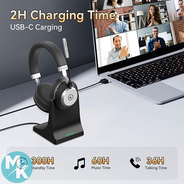 هدست بی‌ سیم برند Wantek مدل 882MBTC — تصویر ۴