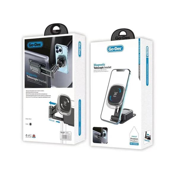 هولدر مغناطیسی Go Des GD-HD967 | پایه لپتاپ، مانیتور و خودرو با چرخش 360 درجه — تصویر ۴