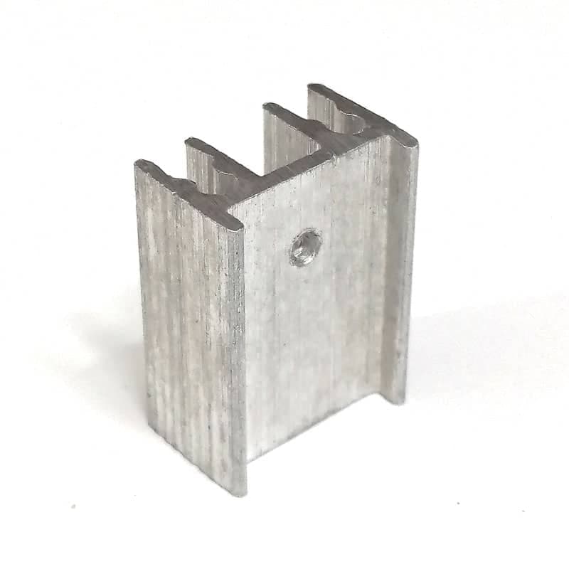 هیت سینک مداد تراشی آلومینیومی 4 پره – 25×12×19 میلیمتر — تصویر ۳