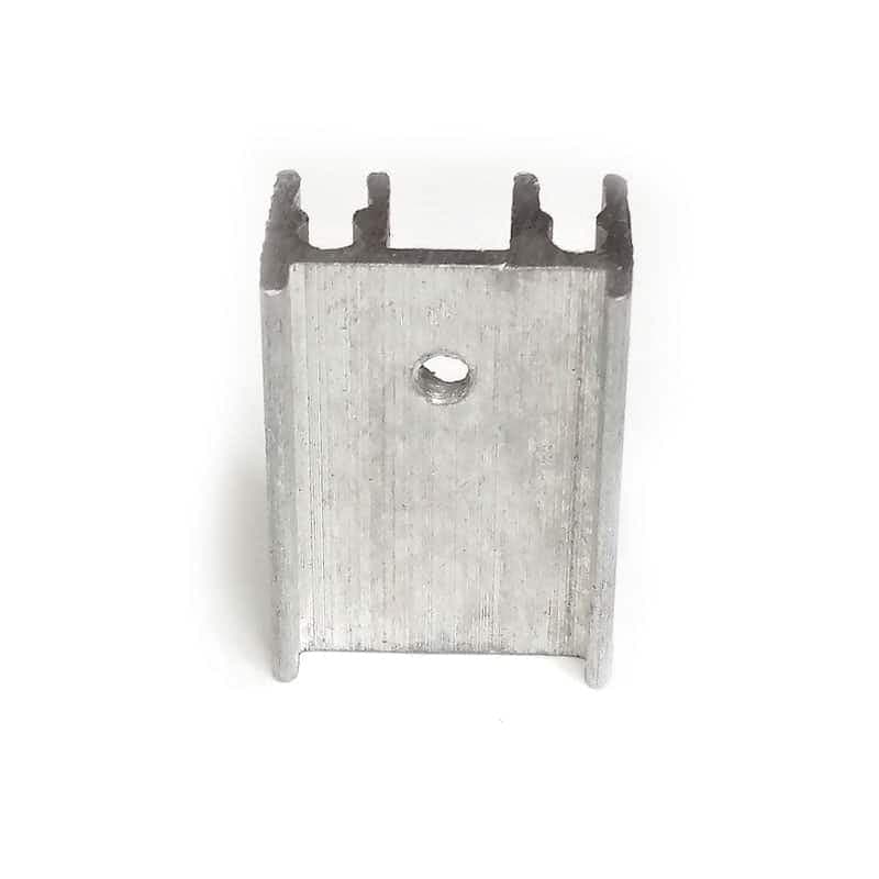 هیت سینک مداد تراشی آلومینیومی 4 پره – 25×12×19 میلیمتر — تصویر ۴