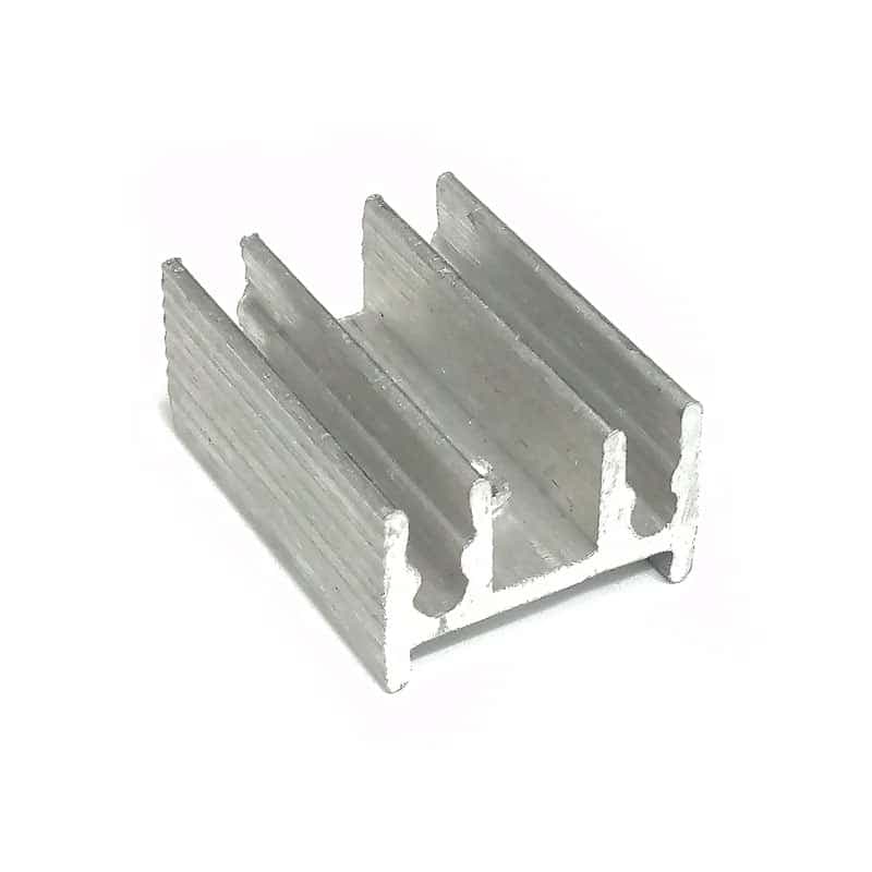 هیت سینک مداد تراشی آلومینیومی 4 پره – 25×12×19 میلیمتر — تصویر ۵