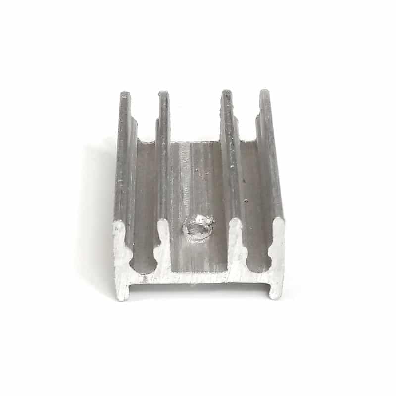 هیت سینک مداد تراشی آلومینیومی 4 پره – 25×12×19 میلیمتر — تصویر ۷