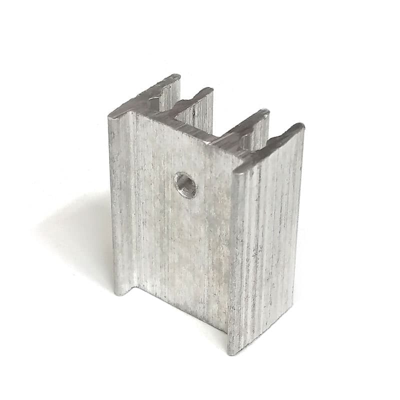 هیت سینک مداد تراشی آلومینیومی 4 پره – 25×12×19 میلیمتر