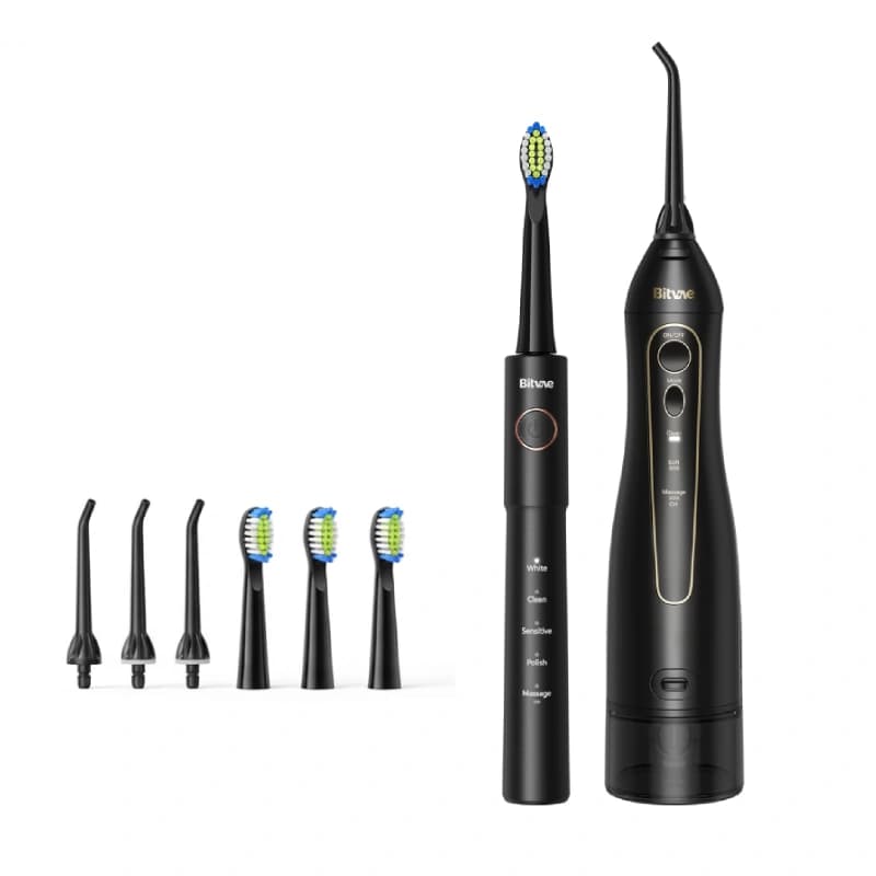 مسواک برقی و واترفلاسر بیتوی | Bitvae Electric Toothbrush E11 + Water Flosser F5020 — تصویر ۴