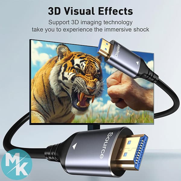 کابل HDMI فیبر نوری 8K برند WTPGTI مدل 702 — تصویر ۴