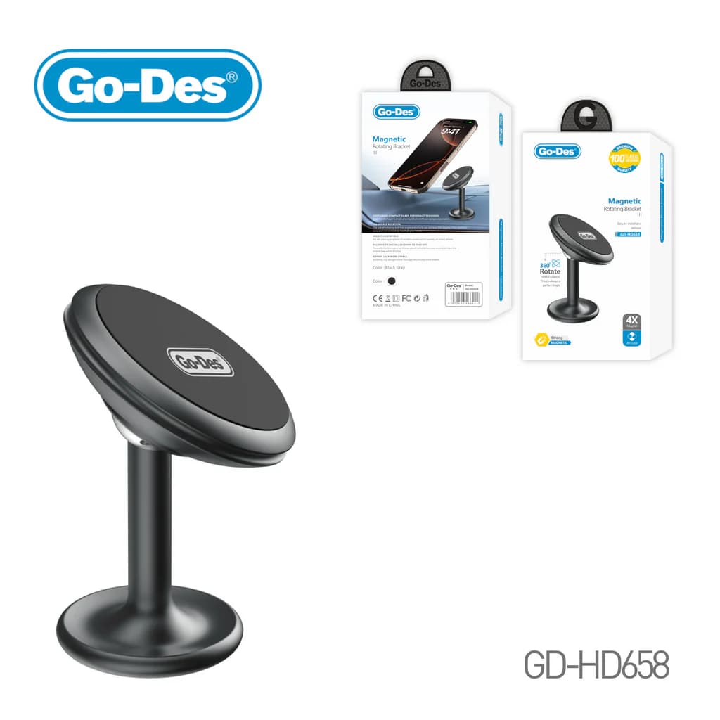 پایه نگهدارنده مغناطیسی گوشی Go-Des مدل GD-HD658 | قدرت، زیبایی و راحتی در کنار هم — تصویر ۳