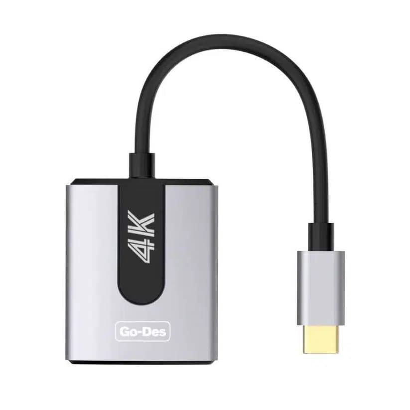 خرید کابل Go Des GD-8279 USB-C AV | انتقال تصویر 4K با کیفیت و بدون تاخیر — تصویر ۴