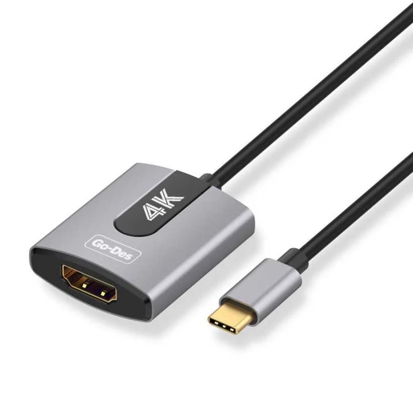 خرید کابل Go Des GD-8279 USB-C AV | انتقال تصویر 4K با کیفیت و بدون تاخیر — تصویر ۵