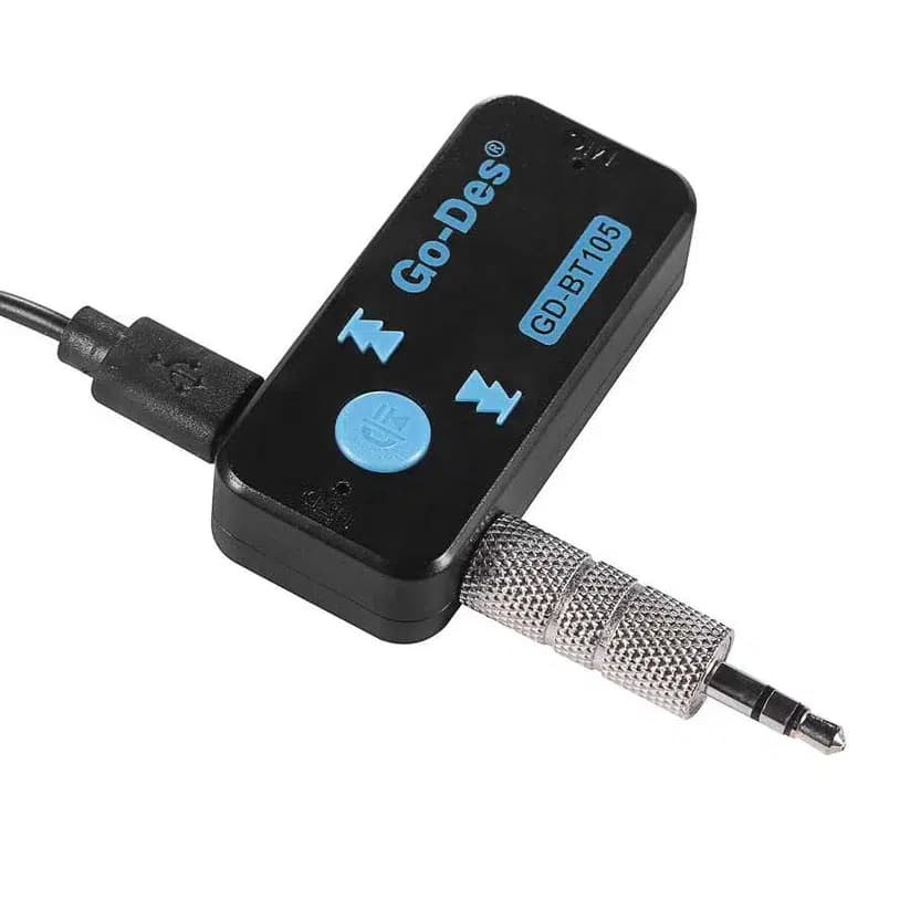 گیرنده بلوتوثی صدا Go-Des GD-BT105 | دانگل AUX وایرلس با میکروفون و پشتیبانی Micro SD — تصویر ۶