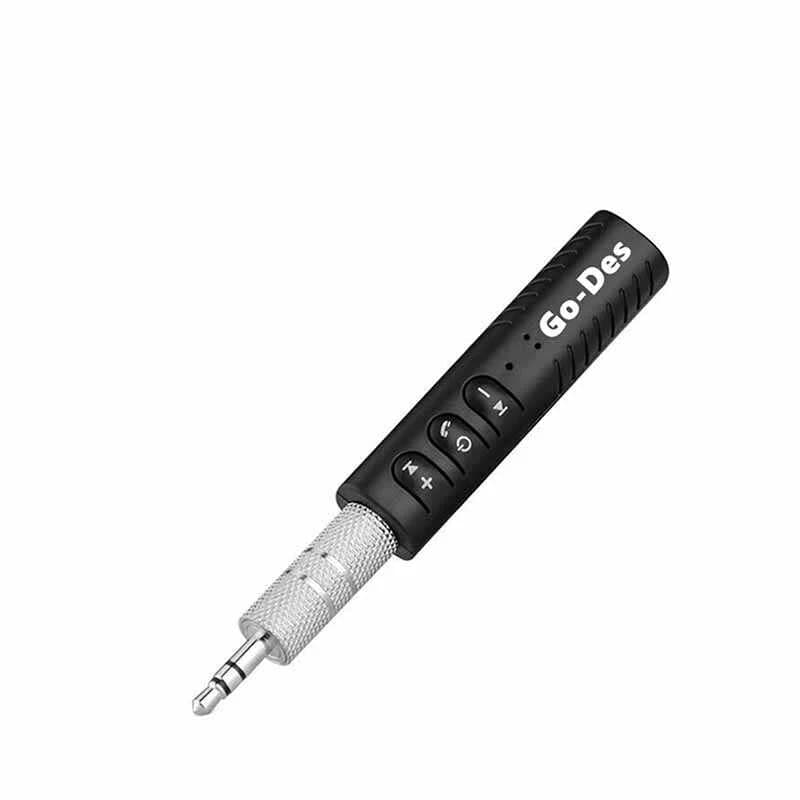 گیرنده بلوتوث Go Des GD-BT104 | دانگل صوتی بی‌سیم با AUX و میکروفون داخلی برای خودرو و اسپیکر — تصویر ۵