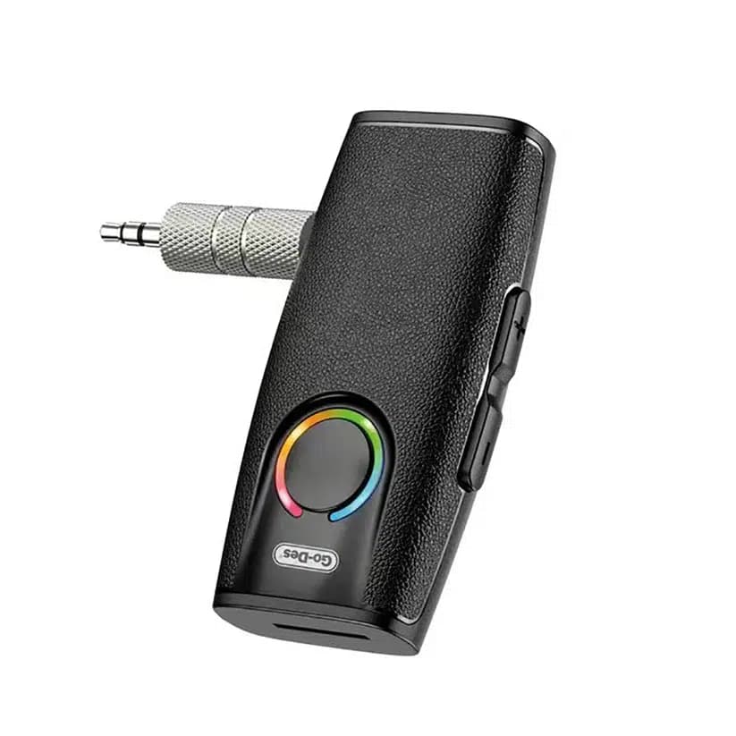 گیرنده بلوتوثی Go Des GD-BT203 | تبدیل اسپیکر و ضبط خودرو به بلوتوث با ورودی AUX و بلوتوث 5.3 — تصویر ۸