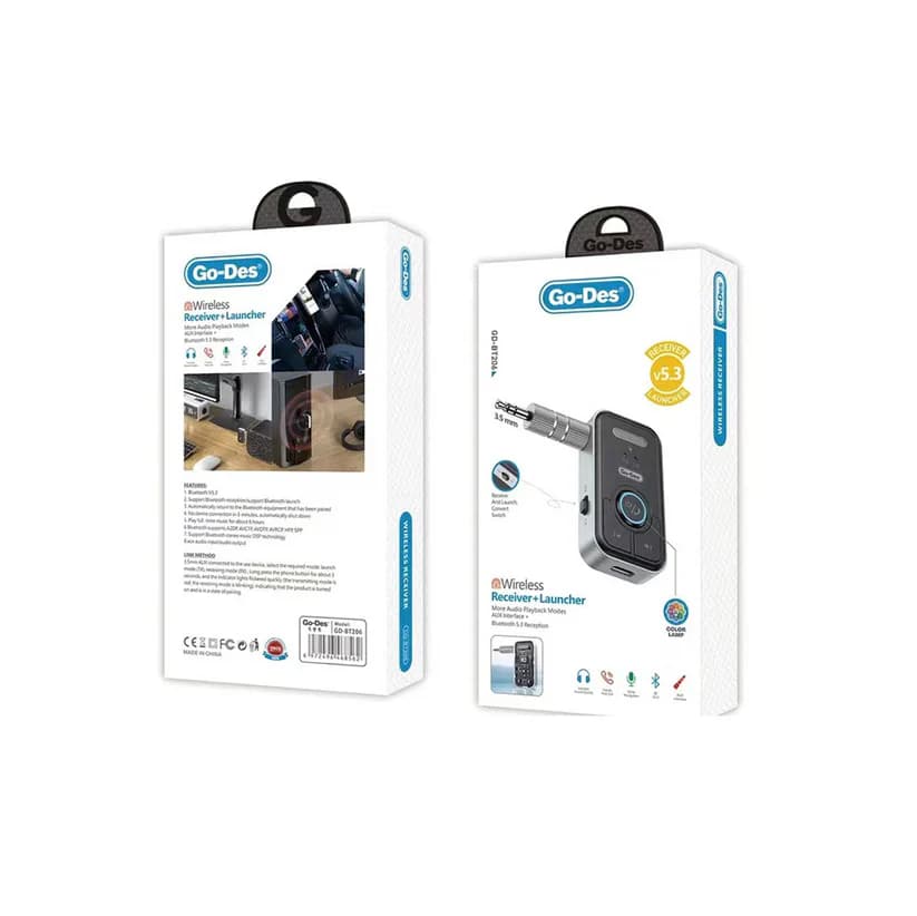 دانگل بلوتوث ماشین گودس مدل GD-BT206 | پخش موسیقی و تماس بی‌سیم با کیفیت عالی — تصویر ۴