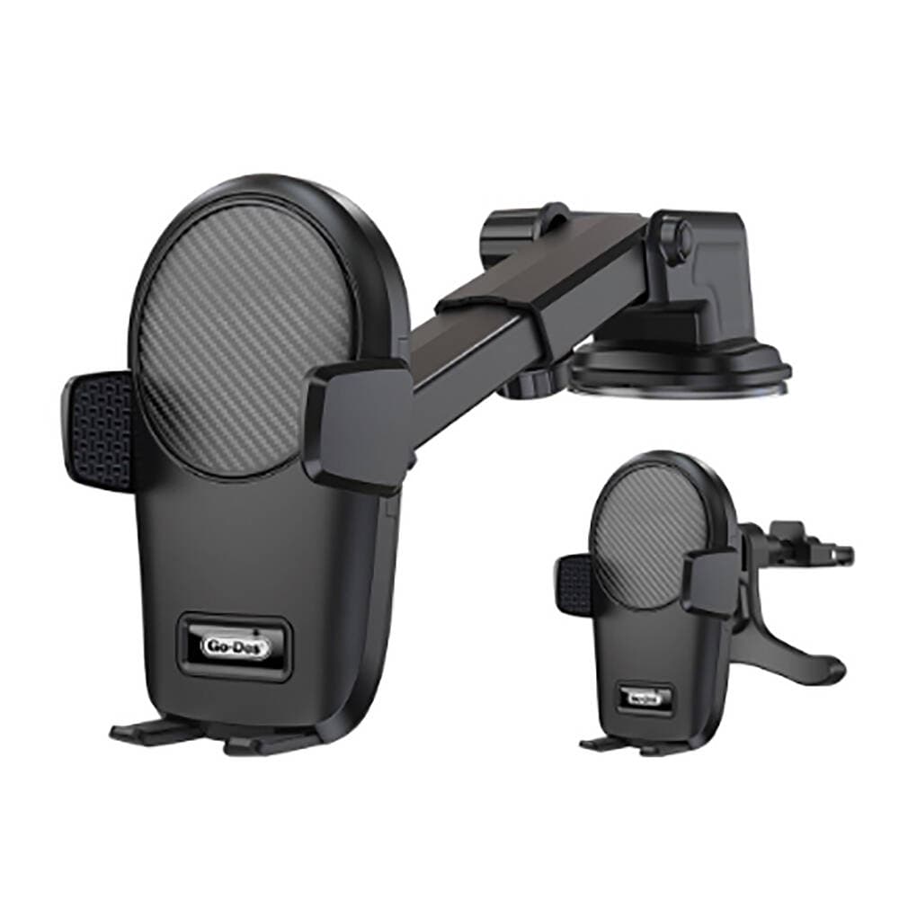 پایه نگهدارنده موبایل Go-Des GD-HD211 | طراحی ۲ در ۱، ضد ضربه و قابل تنظیم