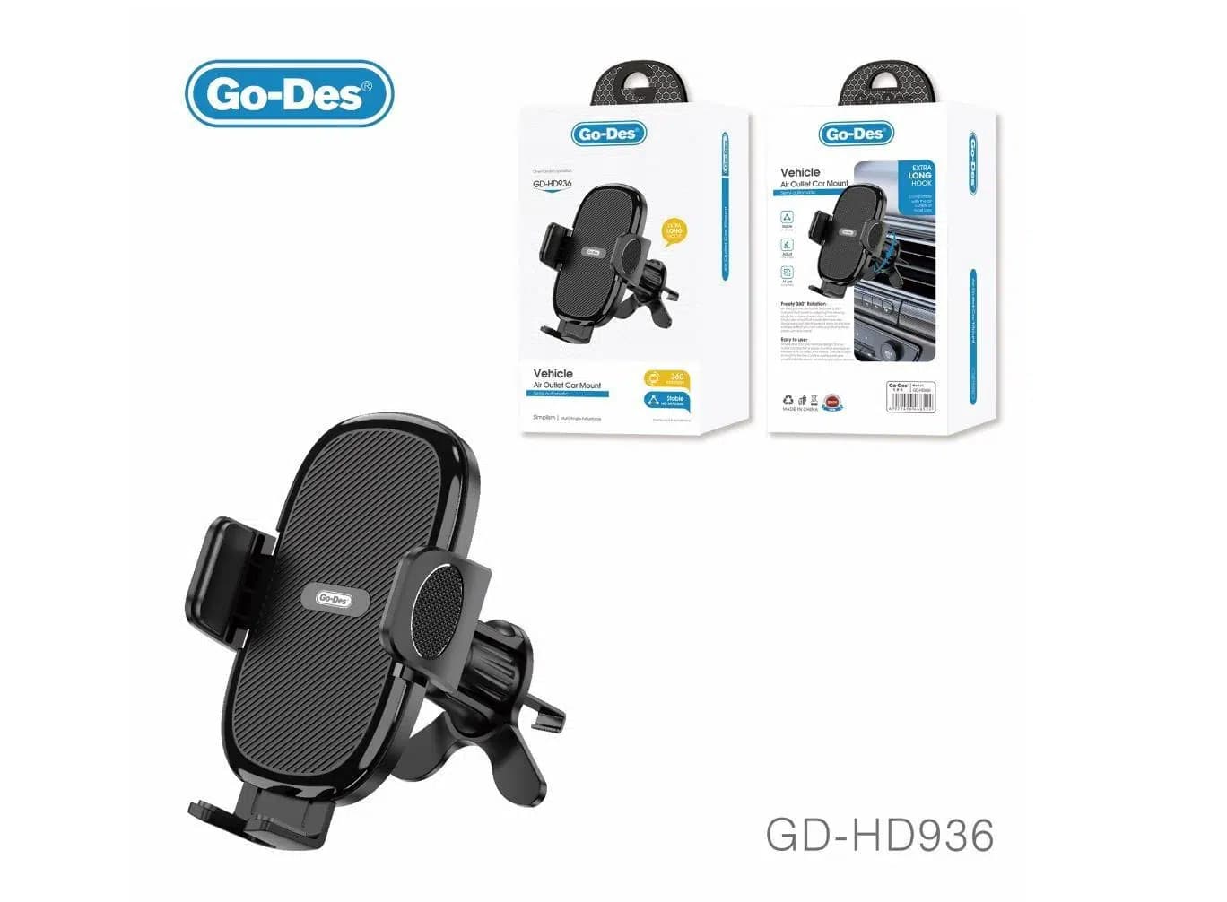 پایه نگهدارنده گوشی خودرو Go-Des مدل GD-HD936 | انتخابی مطمئن برای رانندگی ایمن — تصویر ۶