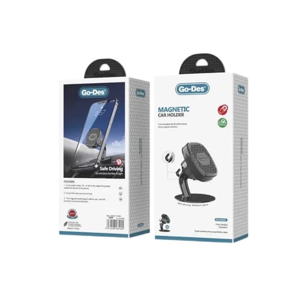 پایه نگهدارنده گوشی خودرو Go-Des مدل GD-HD835s | هولدر مغناطیسی با چسب قوی و چرخش 360 درجه — تصویر ۴