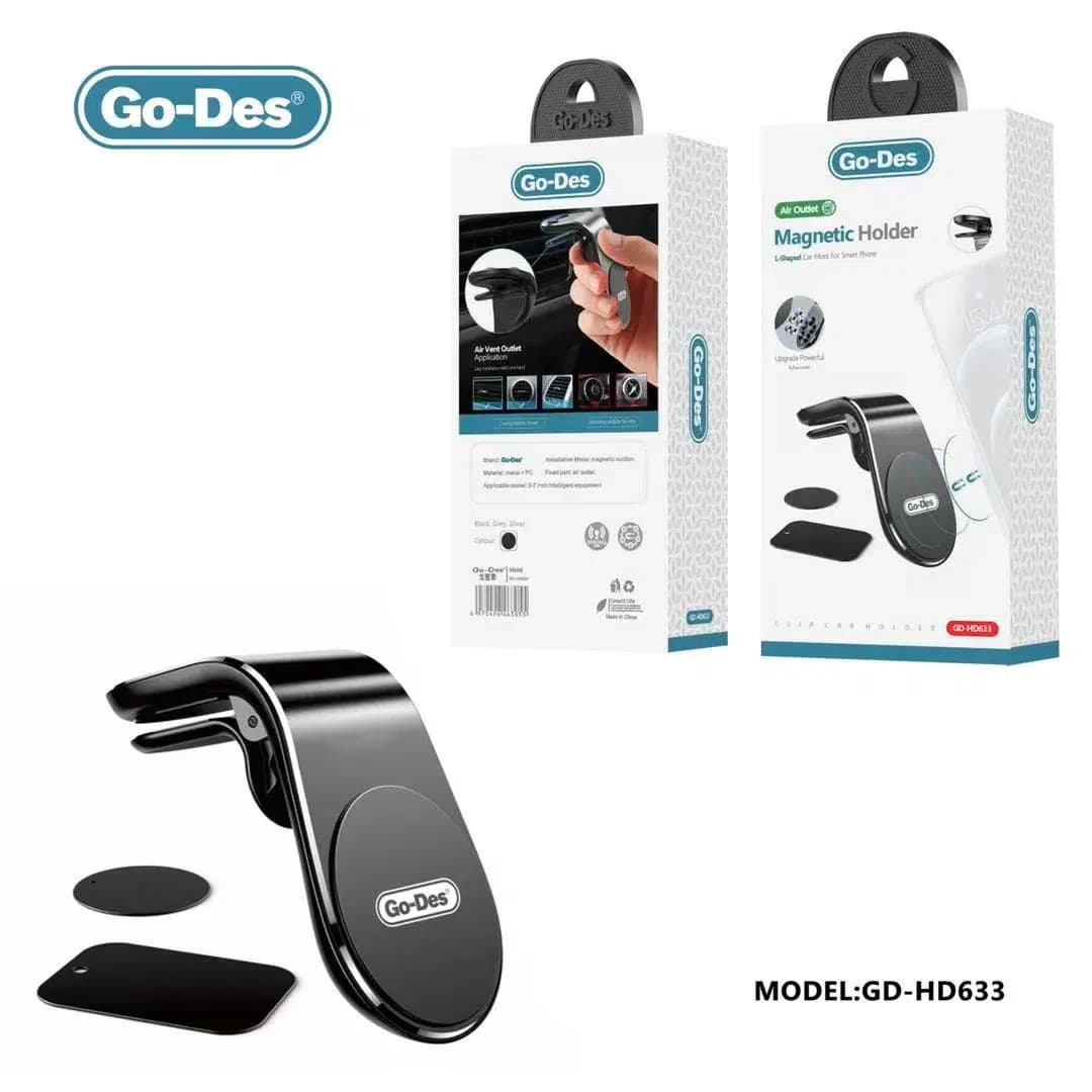 پایه نگهدارنده گوشی خودرو Go-Des مدل GD-HD633 | هولدر مقاوم با قابلیت چرخش 360 درجه و نصب آسان — تصویر ۴