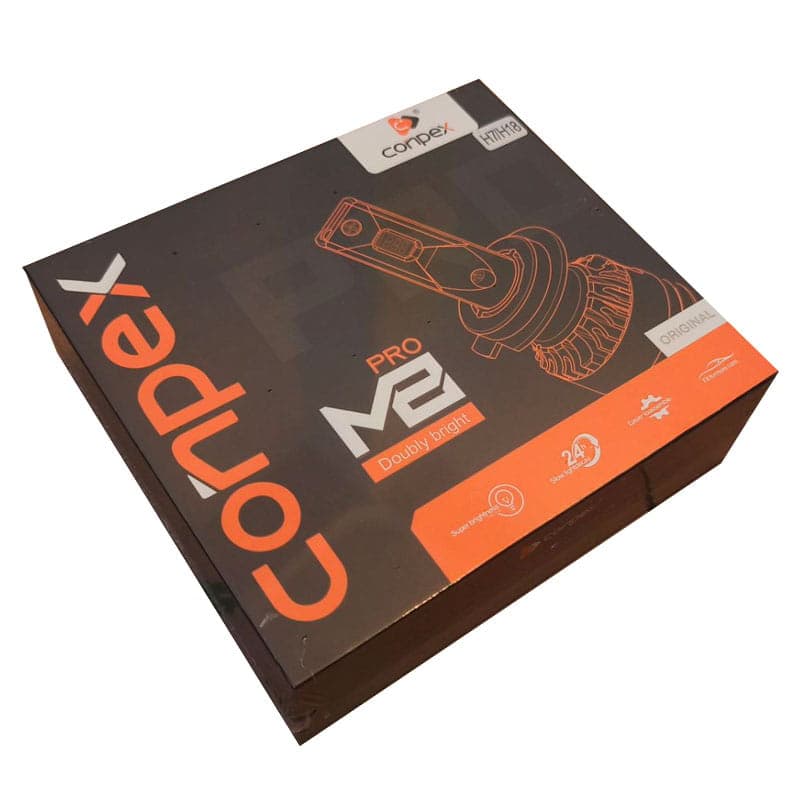 هدلایت پژو 206 مناسب نور پایین و نور بالا برند کانپکس ConPex M8 Pro اورجینال چیپ CSP | گارانتی (2عددی)1121 — تصویر ۱۲