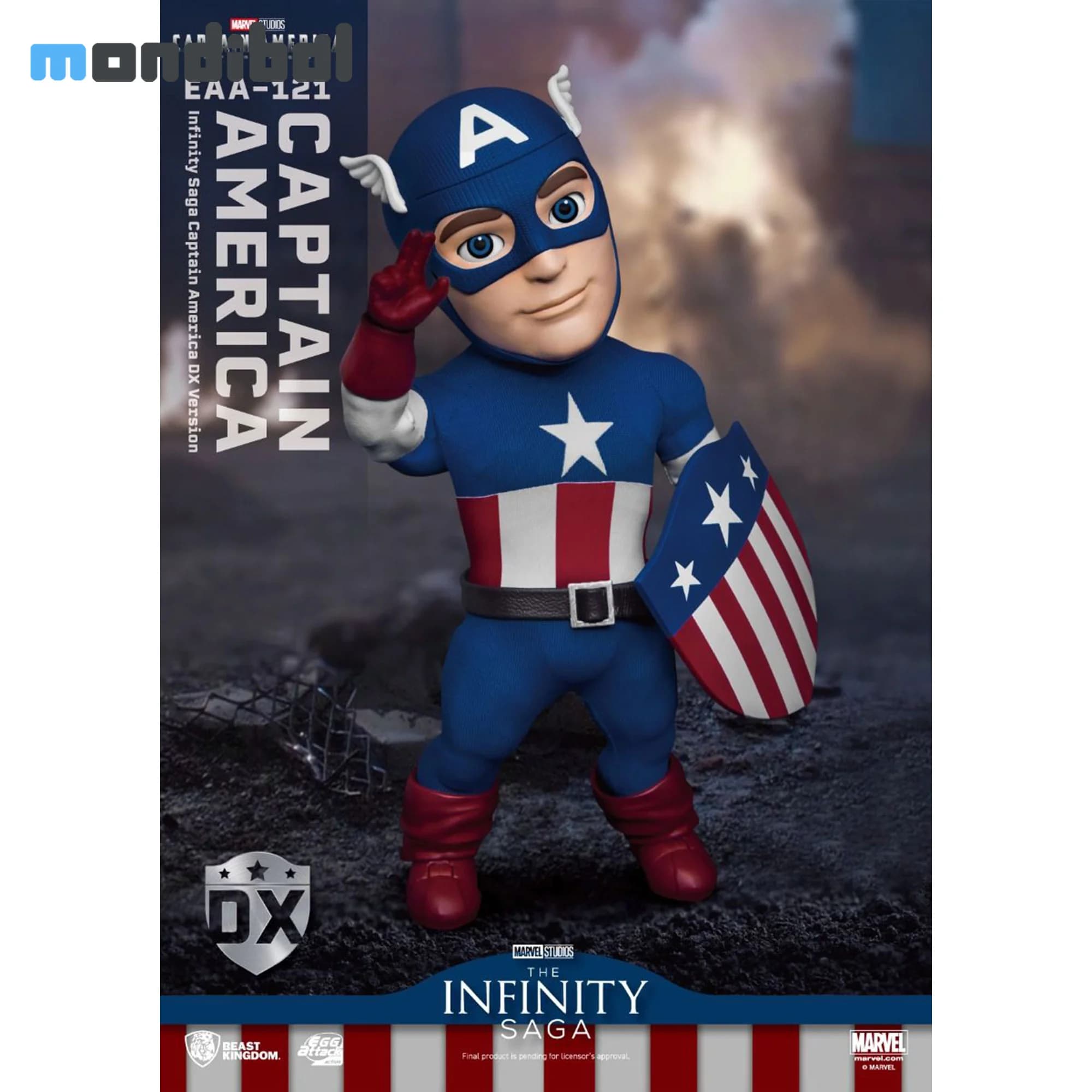 اکشن فیگور بیست کینگدم مدل کاپیتان آمریکا Captain America EAA-121 — تصویر ۸