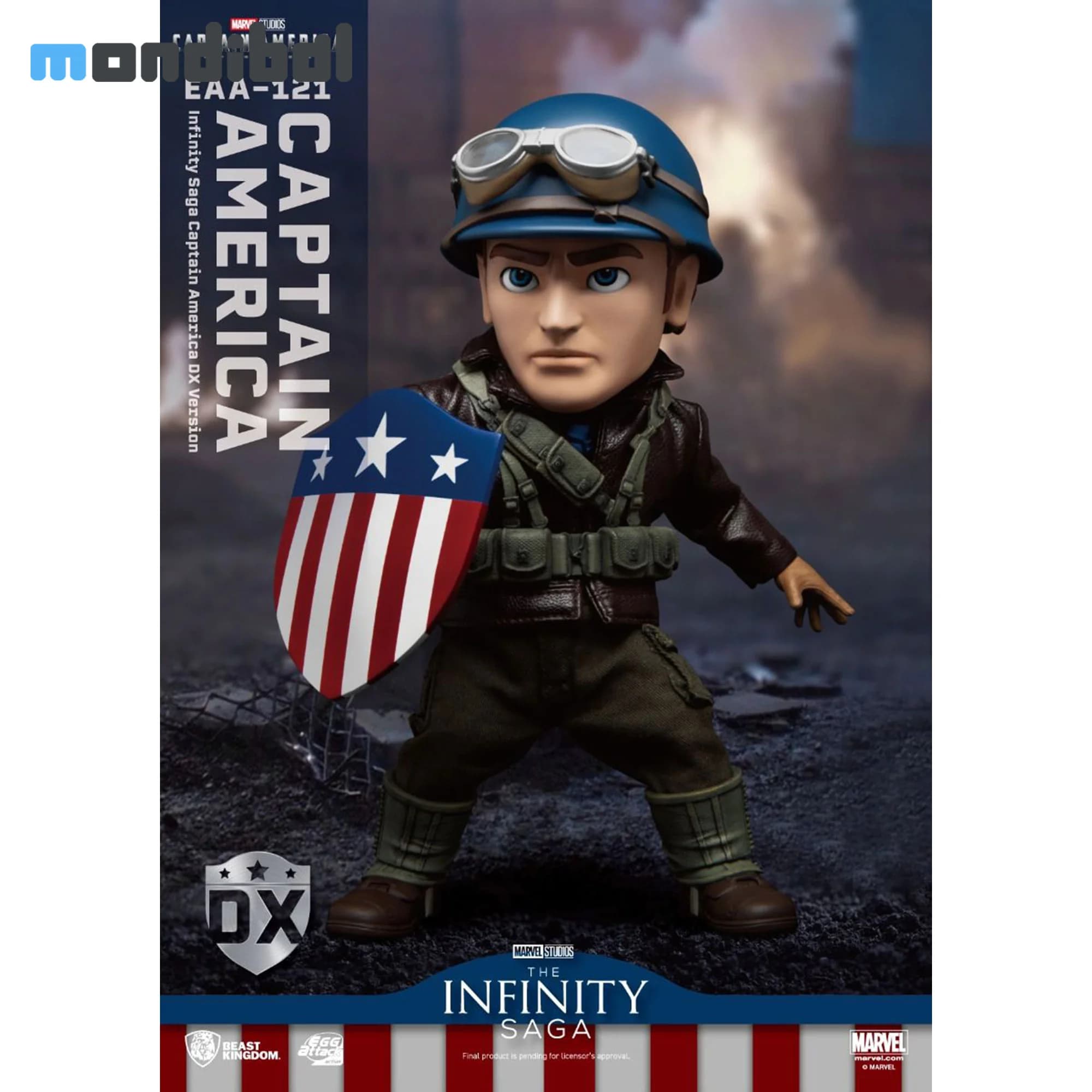 اکشن فیگور بیست کینگدم مدل کاپیتان آمریکا Captain America EAA-121 — تصویر ۹