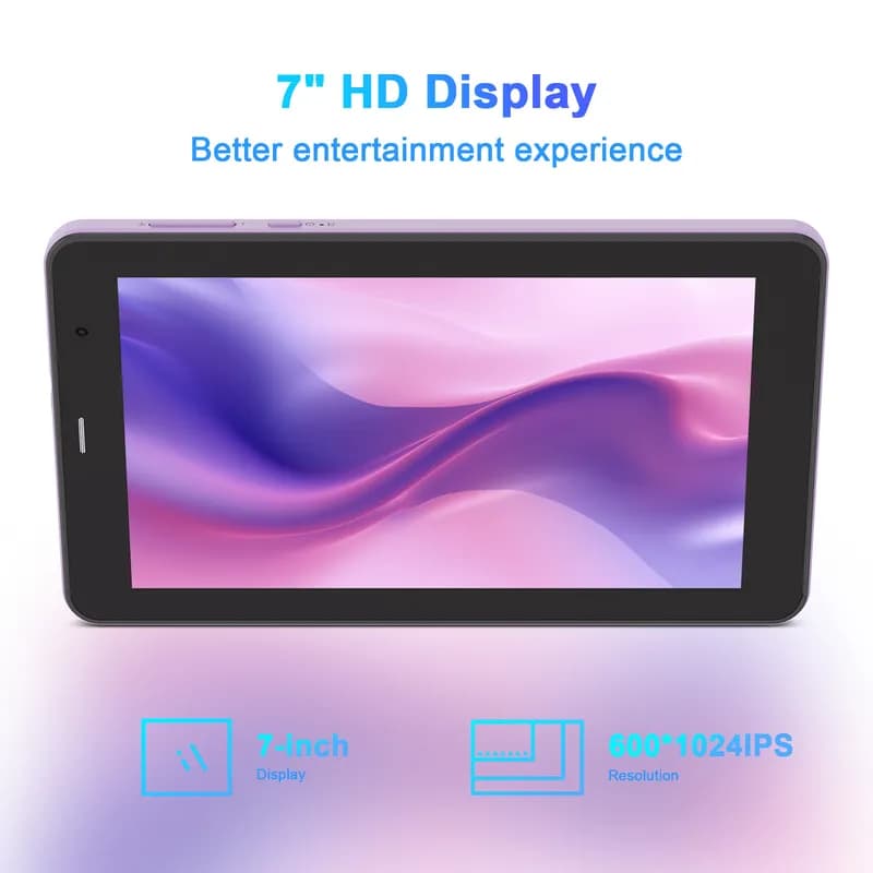 تبلت 7 اینچ آکبند اندروید سیمکارت خور برند C Idea مدل CM518 PRO بنفش — تصویر ۱۱