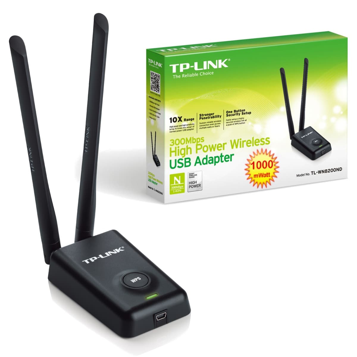TP-LINK TL-WN8200ND 300Mbps High Power Wireless USB Adapter — تصویر ۵
