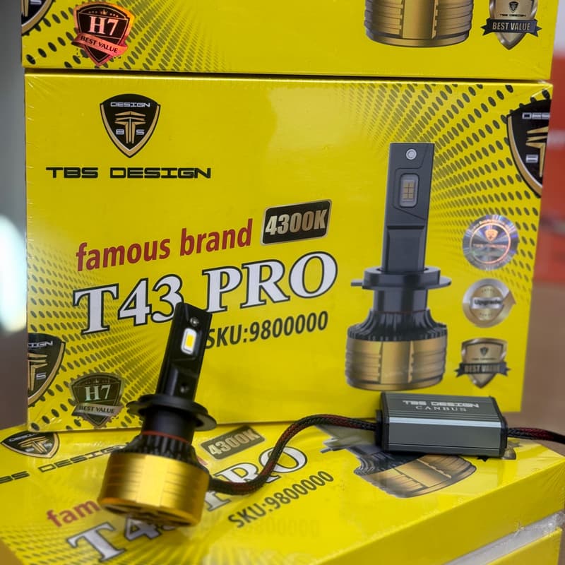 هدلایت پژو 206 زرد آفتابی فابریک مناسب نور پایین و نور بالا برند توبیز T43 PRO اورجینال | گـارانتی (2عددی) 1228 — تصویر ۳