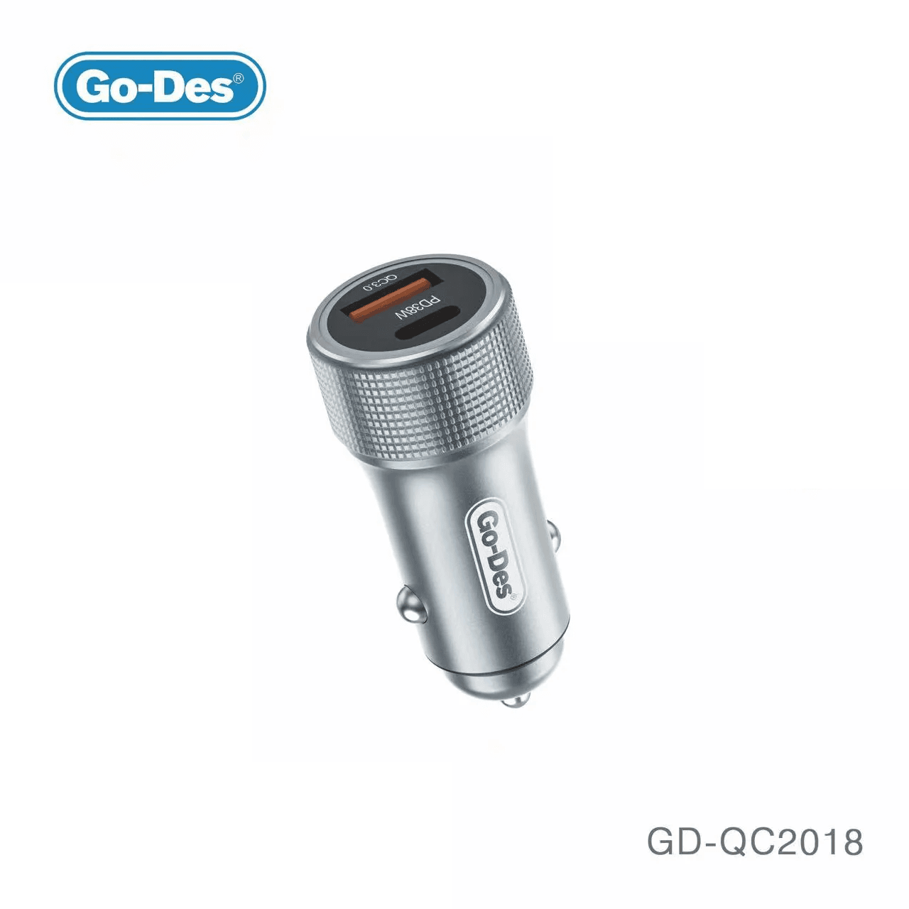 شارژر فندکی گودس مدل GO-DES QC2018 | شارژ سریع 18 وات با فناوری Quick Charge — تصویر ۲