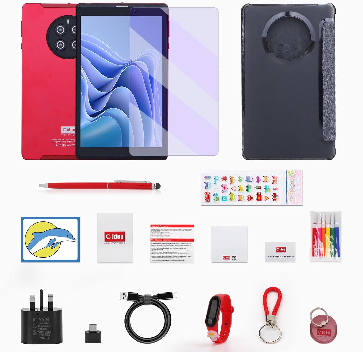 تبلت 8 اینچ آکبند اندروید سیمکارت خور برند C Idea مدل CM815 بنفش — تصویر ۶
