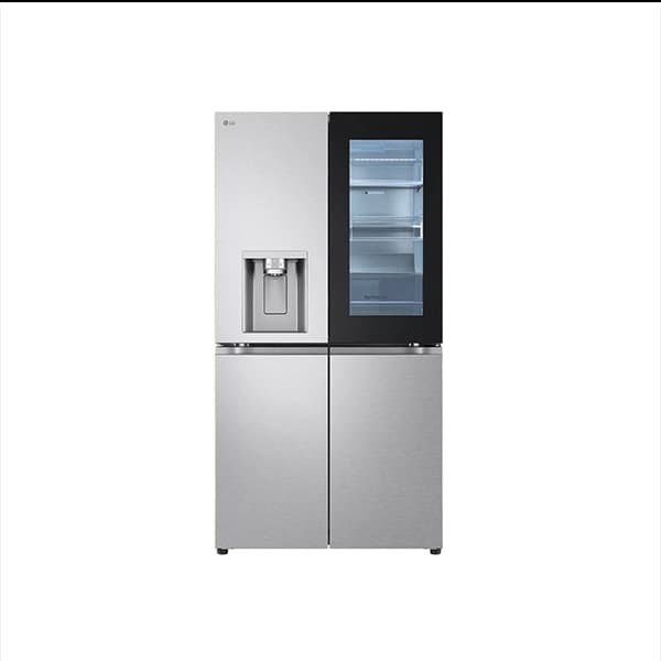 یخچال فریزر فرنچ چهار درب رنگ نقره ای 23 فوت ال جی مدل GMX946NS9F