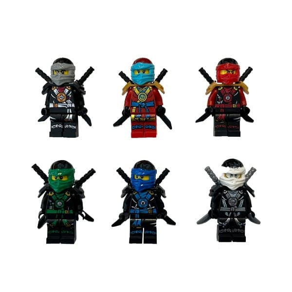ساختنی مدل مینی فیگورهای نینجا بسته ۶ عددی Ninja