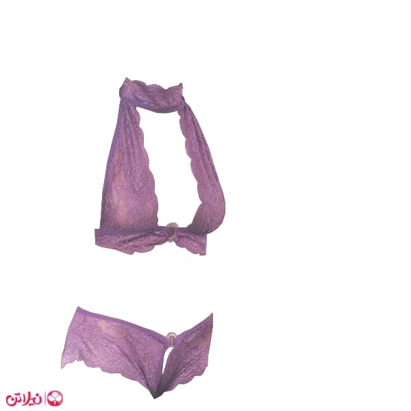 ست شورت و سوتین فانتزی پشت گردنی مدل 9035 — تصویر ۳