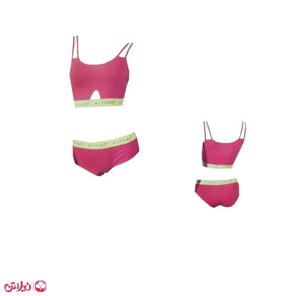 ست نیم تنه و شورت کش اسپرت مدل 9142 — تصویر ۹