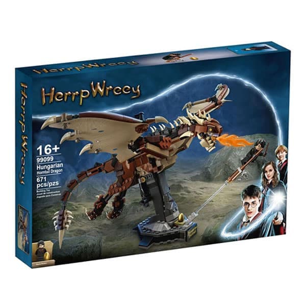 ساختنی مدل هری پاتر اژدها دم شاخی مجارستانی کد ۹۹۰۹۹ Harry Potter