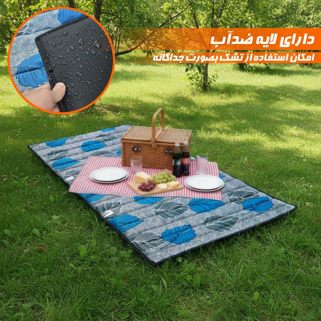 تشک الیافی مخصوص تخت تاشو نادیاهوم — تصویر ۳