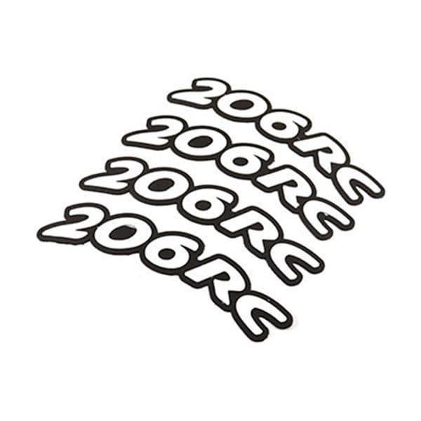 برچسب لاستيک برجسته طرح 206RC