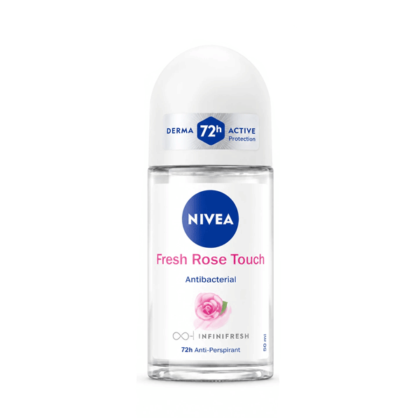 رول ضد تعریق زنانه نیوا مدل Fresh Rose Touch Antibactrial Roll 72h