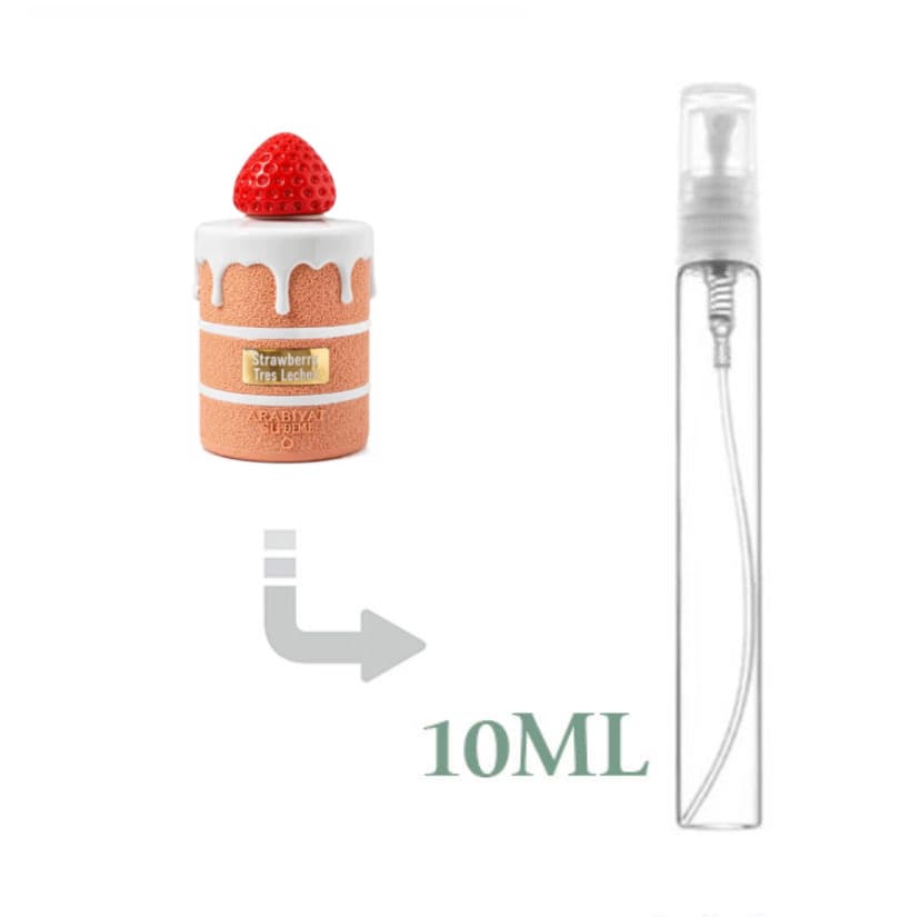دکانت 10 میل ادکلن عربیات شوگر مدل استرابری ترس لچز strawberry tres leches