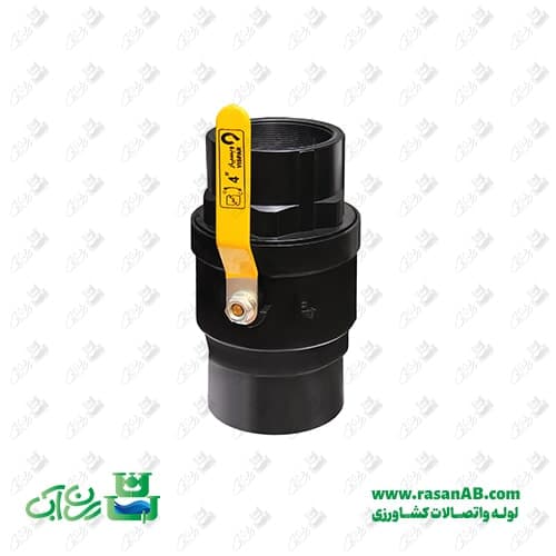 شیر دسته فلزی با توپی آبکاری 4اینچ — تصویر ۵