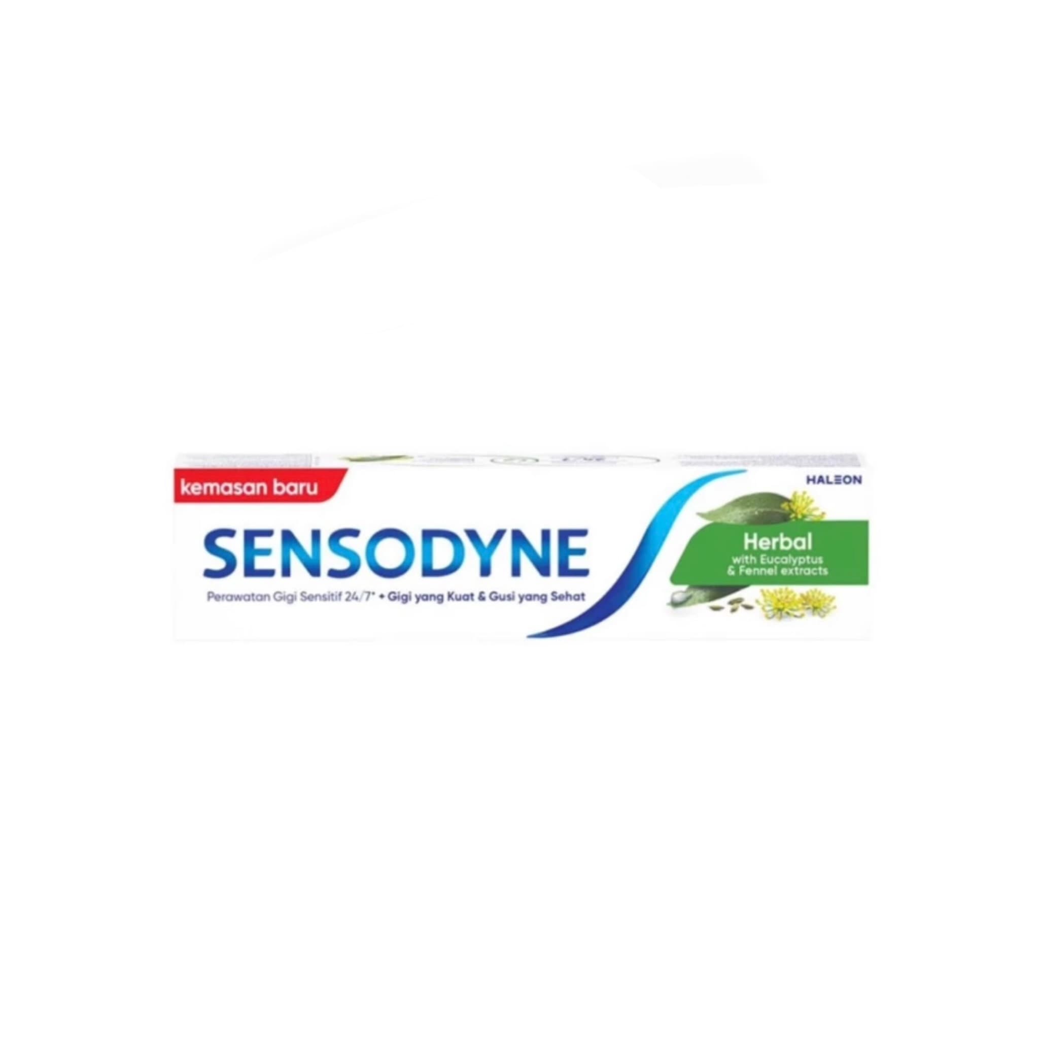 خمیردندان سنسوداین هربال هالئون Sensodyne Herbal Haleon با عصاره اکالیپتوس و رازیانه وزن 100 گرم — تصویر ۲