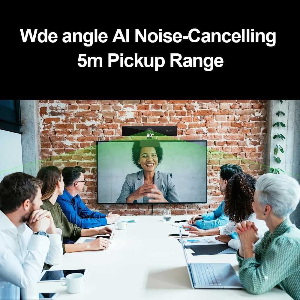 وب کم مدل 4K SonySensor Microphones Speaker Remote control — تصویر ۴