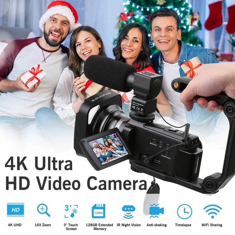 دوربین فیلم برداری مدل 4K 60FPS 48 MP Professional — تصویر ۶